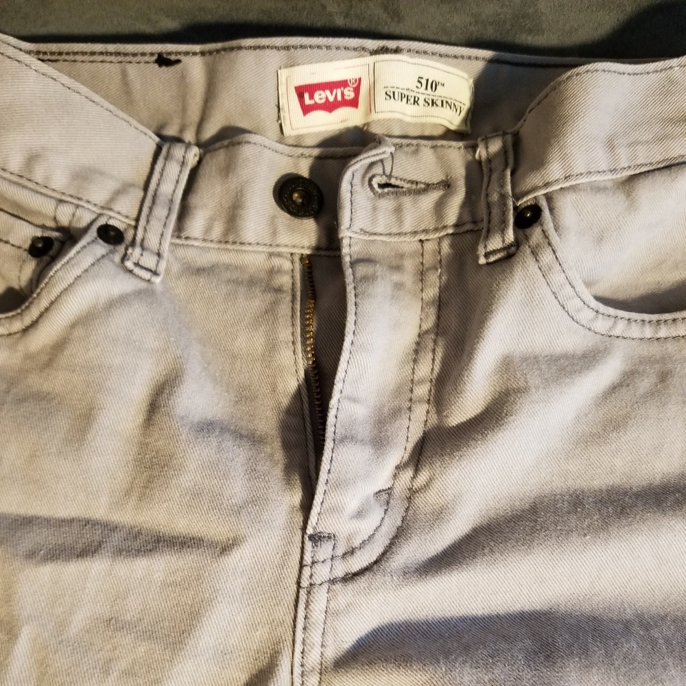 Jeans Levi's 510 Super Skinny light gray